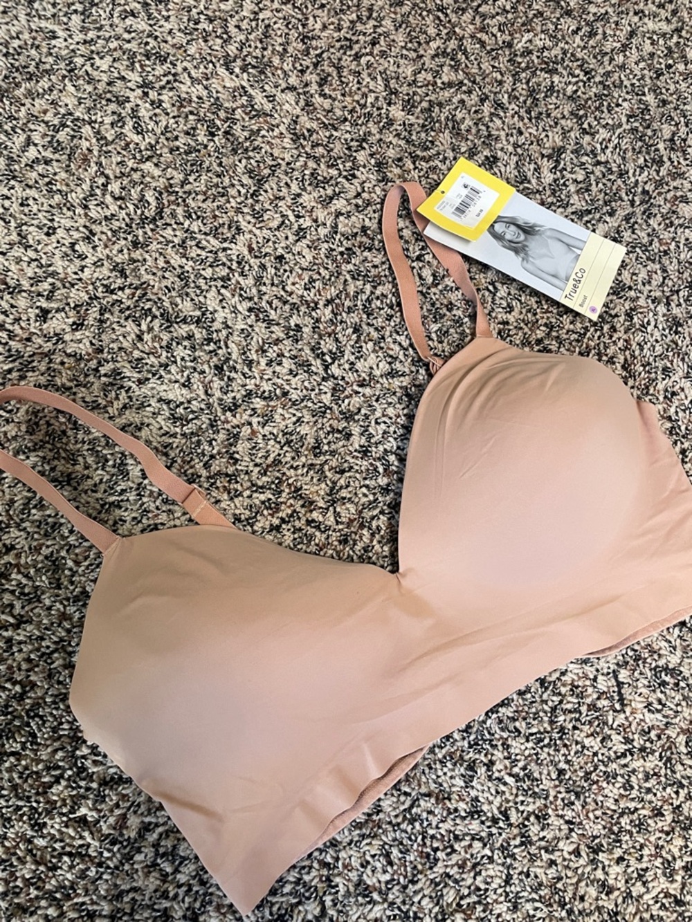 True & Co. Seamless Nude Boosting Wireless T-Shirt Bra Size XL | NWT